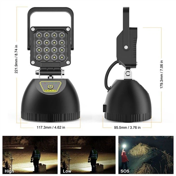 Luce di lavoro magnetica ricaricabile
