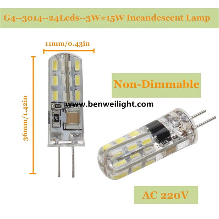 Lampadine a capsula LED: G4/G9/E14, 220 V/12 V CA/CC