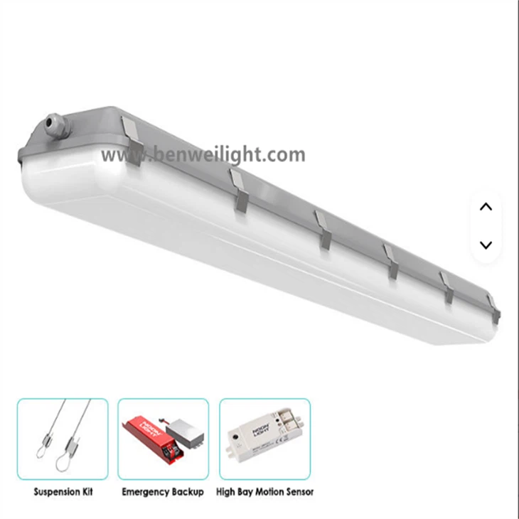 Motion Sensor Emergency LED Light - Outdoor Dimmable Vapor Proof Fixture suppliers