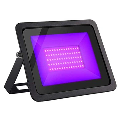 Luce nera LED da 100 W, potente faretto UV, IP66, lampada UV da 395 nm per Natale