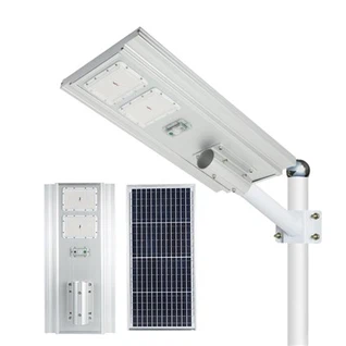 Set completo di lampione solare integrato
