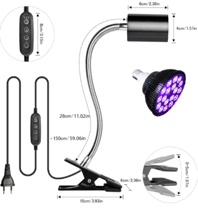 luce UV per scarpe