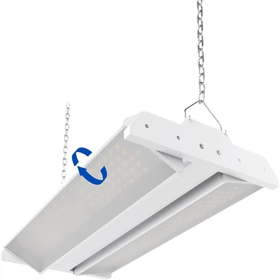 La luce LED è da 200 W, 27000 LM, 5000 K, con un intervallo di tensione di 0-10 V e un'emissione luminosa di 135 LM/W.