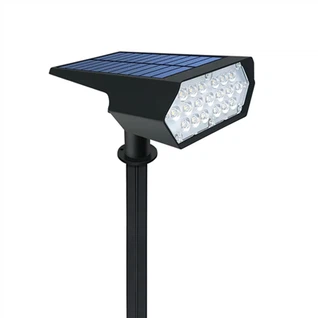 Lampade da parete con luce diurna 6500K, luci solari da esterno per vialetto da giardino