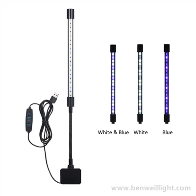 Lampada USB per acquario - 5V 7W Clip-Lampada LED per acquari