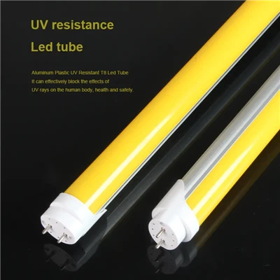 Protezione per tubo T12 gialla - 4 ft - Adatta a tubi LED e fluorescenti