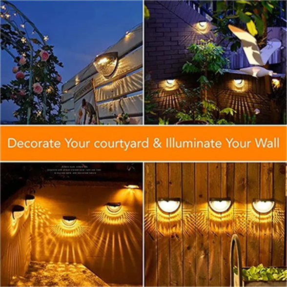 Solar-Powered Waterproof Garden Lights – Wall & Fence Lighting For Outdoor Landscapes